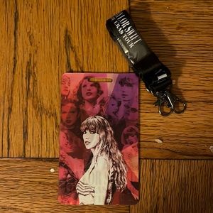 Taylor swift eras tour holographic vip badge and lanyard